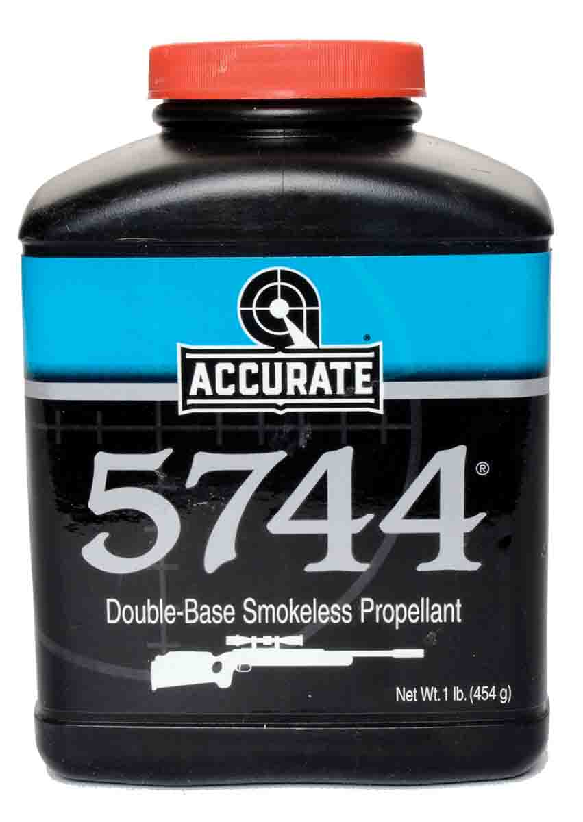 The smokeless propellant commonly known as “5744” has been produced in several countries. Today, it (Accurate 5744) is a product of Western Powders.
